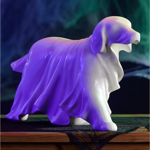 Cracker Barrel Other - Cracker Barrel Purple and White Ghost Dog Figurine